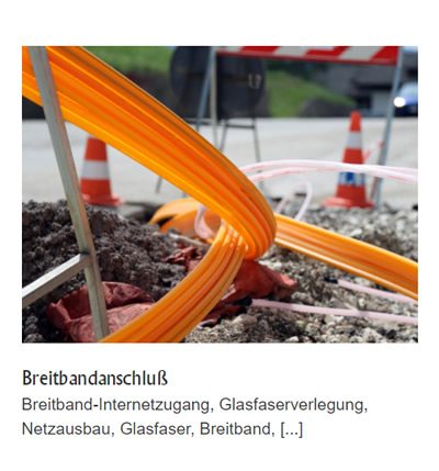 Breitbandanschluss Glasfaserkabel verlegen für  Hambrücken